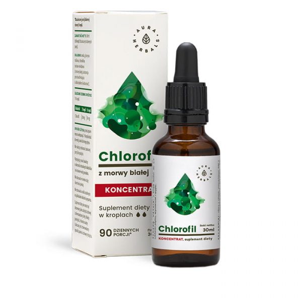 Chlorofil z morwy białej koncentrat 90 porcji 30ml krople