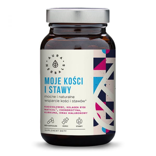 Moje Kości i Stawy-Mocne i naturalne wsparcie kości i stawów 60kaps. AuraHerbals